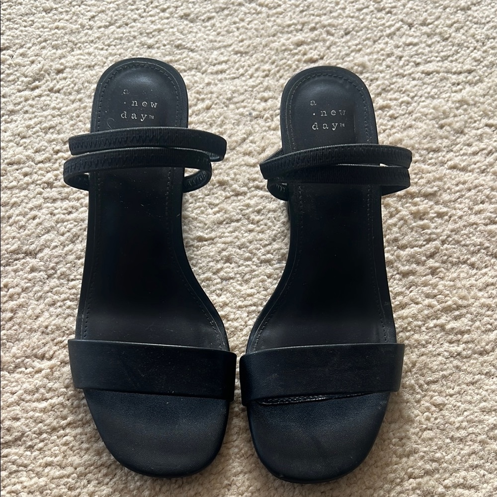 A New Day Women's Black Sandals